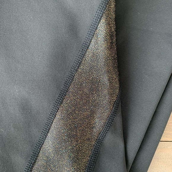 Bandier gold sparkles high quality leggings NWOT - Picture 2 of 3
